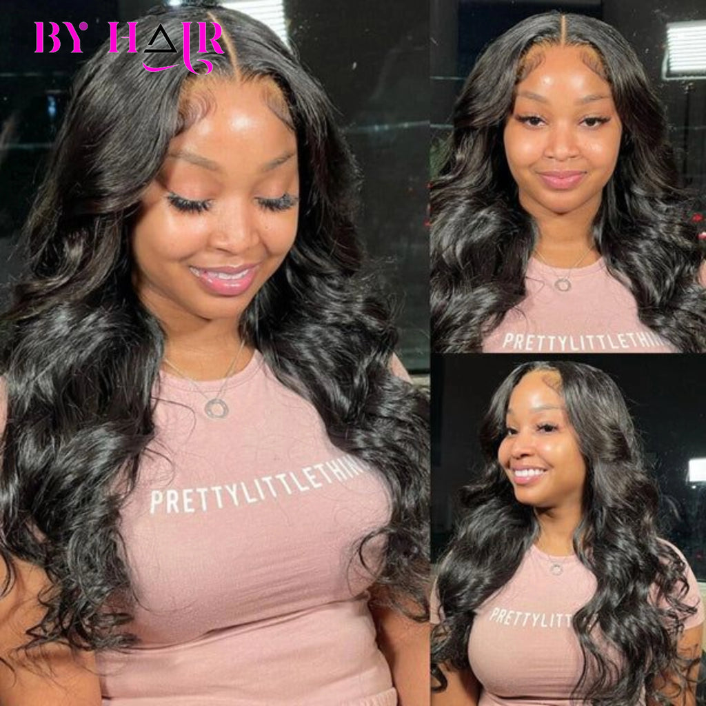 26" Body Wave Bundles with 2x6 Closure - 3/4 Brazilian Human Hair Weave | Natural HD Lace