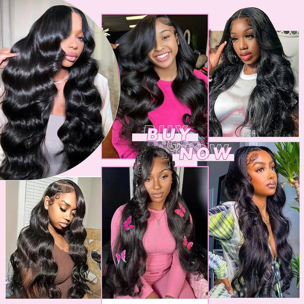 40" Body Wave Human Hair Bundles - 12A Grade Brazilian Virgin Hair | 3/4 Pcs Raw Unprocessed Weave